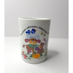 Vintage 1985 George Good Animals Ceramic Utensil Holder Roberta Japan